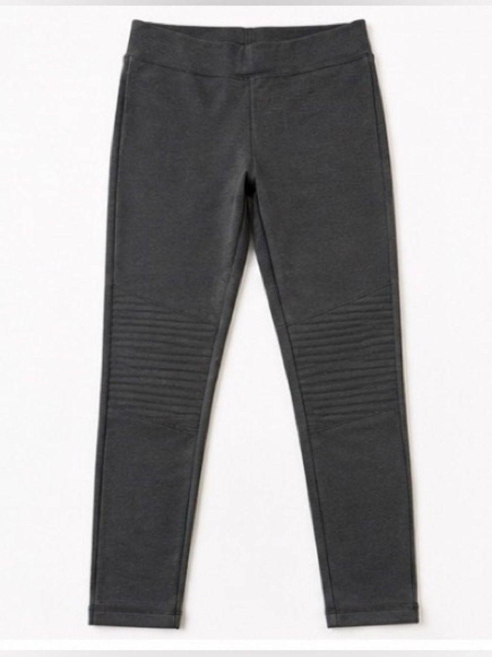 🆕 [A Ruby] Charcoal Gray Moto Legging Pants Pull-On Stretch Knit Size Medium